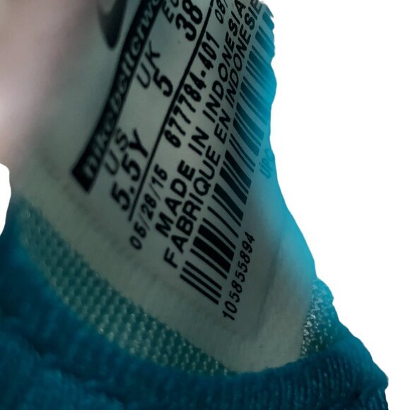 RARE 2016 Nike Roshe One Snowflake Blue Lagoon Size 5.5 - Picture 5 of 5